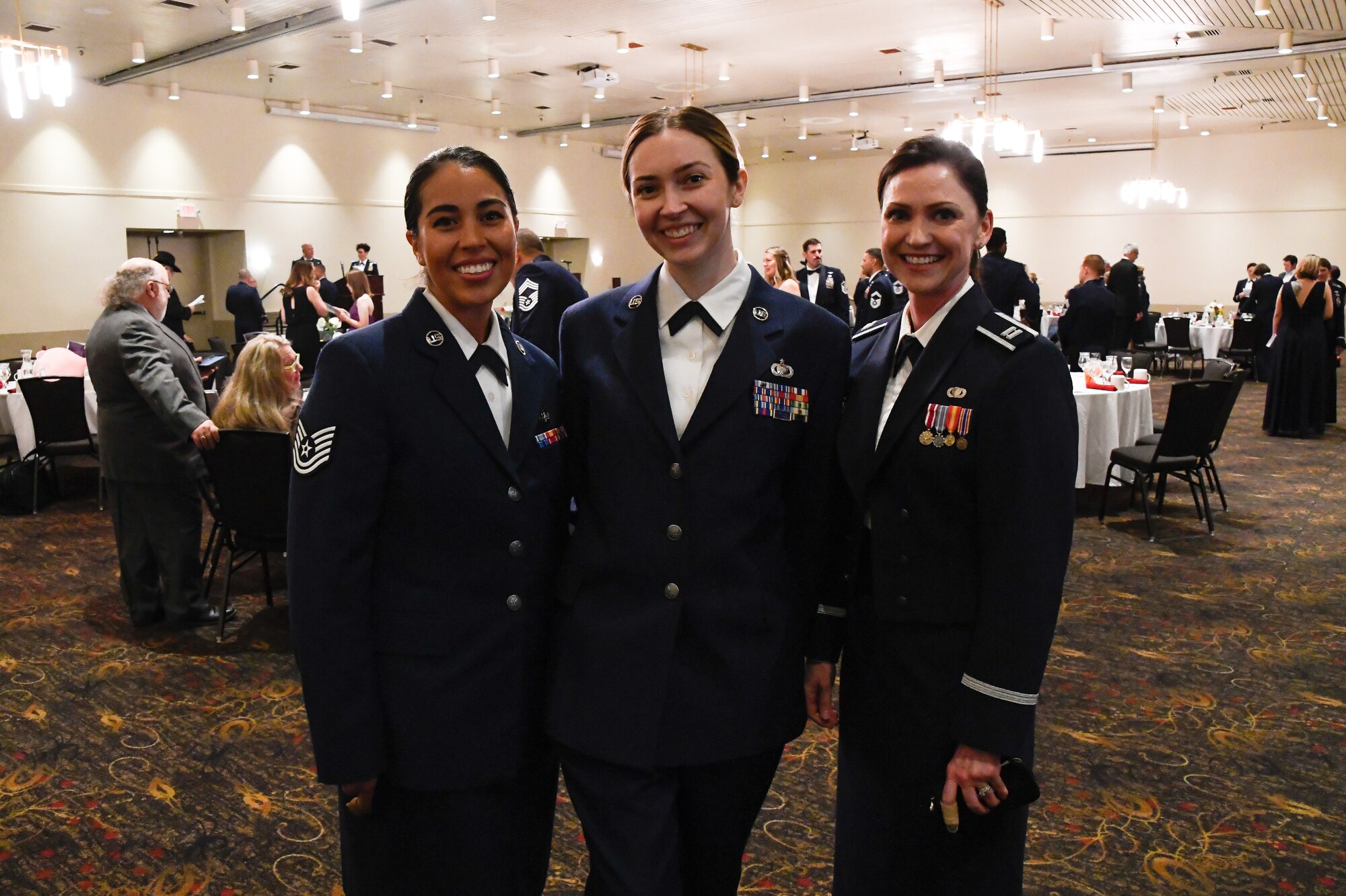 The 168th Wing hosted a Dining Out event in Fairbanks, Alaska, for Airmen to keep Air Force traditions alive and continue morale-building ceremonies. The Air Force Dining Out event started approximately in the 1930s with Army Air Corp’s General H. “Hap” Arnold’s “Wing Dings.” U.S. Air Force Chief Master Sgt. Maurice Williams, the thirteenth command chief of the Air National Guard, was the guest speaker at the 2023 168th WG Dining Out.(U.S. Air National Guard photos by Senior Master Sgt. Julie Avey)