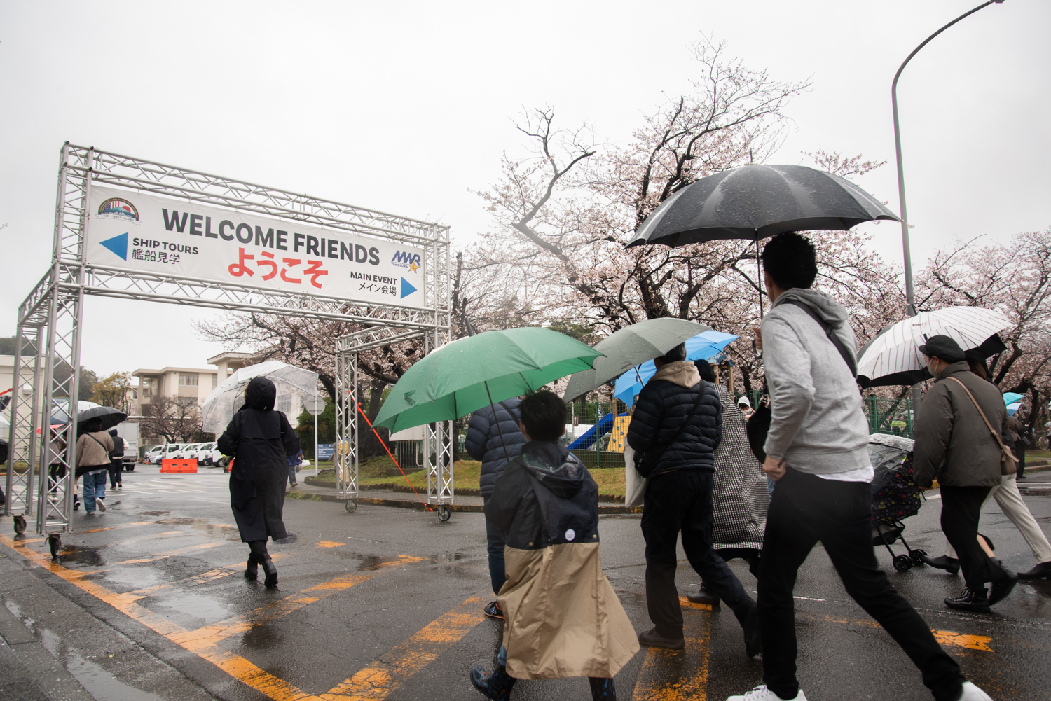 Japanese community members visit Commander, Fleet Activities Yokosuka (CFAY) during the 27th annual Spring Festival.
