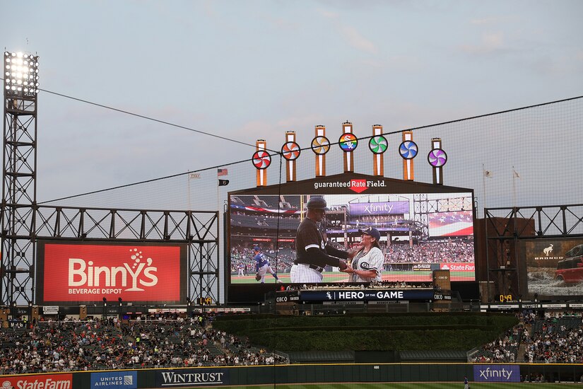 Chicago White Sox honors two local servicemembers on Pride night