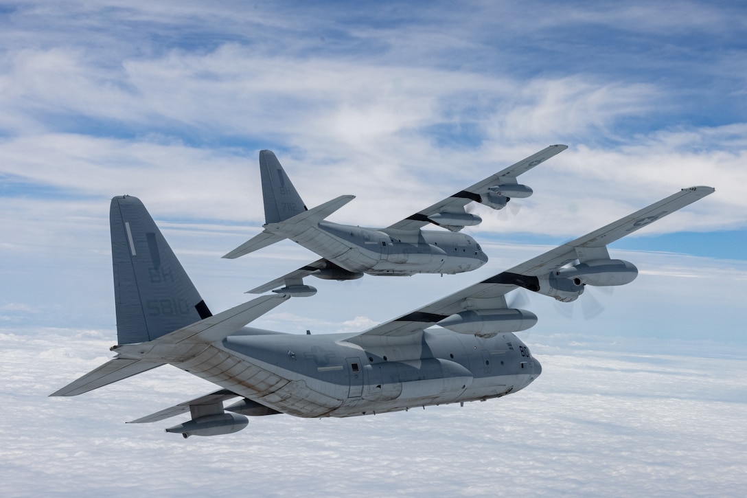 Marines of VMGR-252 celebrated 95 years as a Marine Corps aviation squadron. VMGR-252 is a subordinate unit of 2nd MAW, the aviation combat element of II Marine Expeditionary Force (U.S. Marine Corps photo by Lance Cpl. Orlanys Diaz Figueroa)