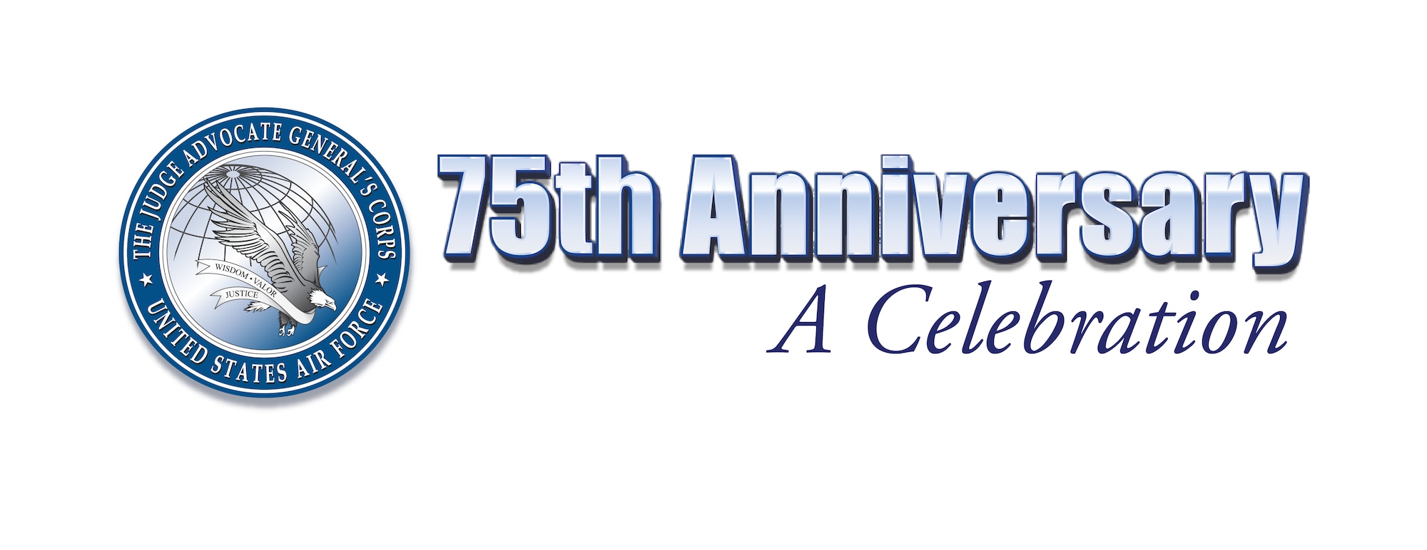 Judge Advocate General's Corps seal and 75th Anniversary celebration text.