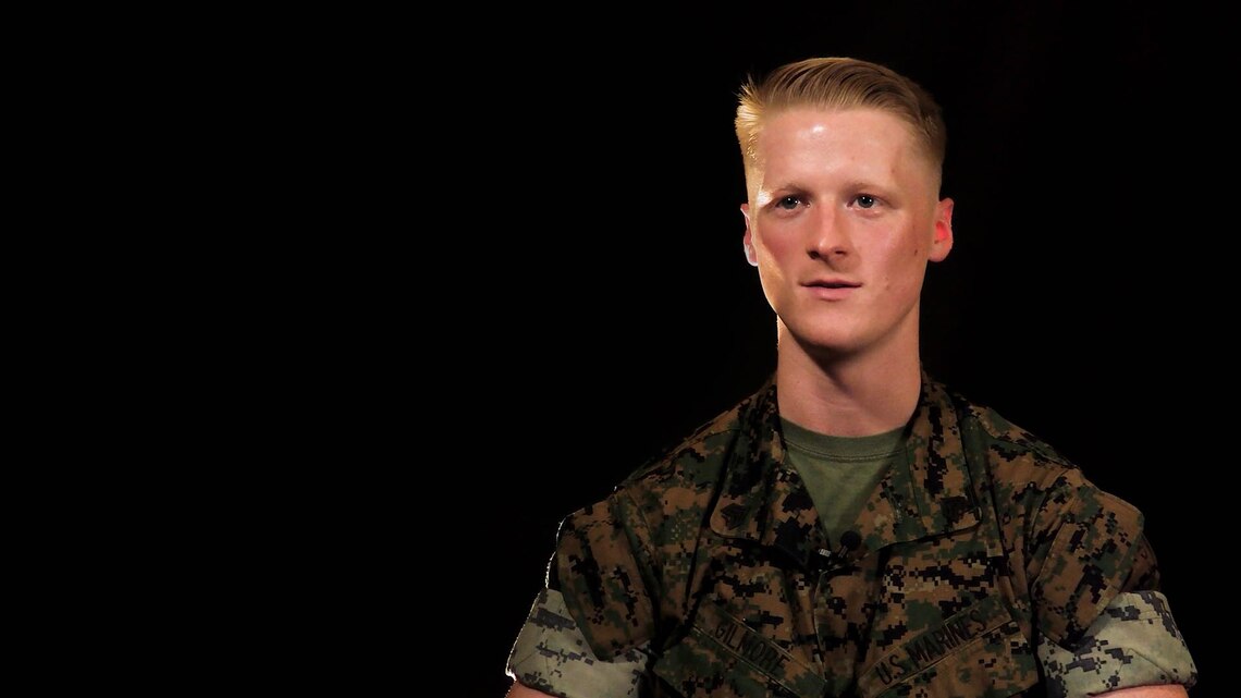 Gilmore discussed why he thinks Marines should reenlist and get the most out of their Marine Corps experience. MALS-14 is a subordinate unit of 2nd Marine Aircraft Wing, the aviation combat element of II Marine Expeditionary Force. (U.S. Marine Corps still image extracted from video by Cpl. Christian Cortez)
