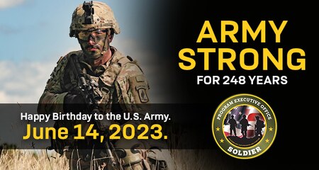 Happy Birthday to the U.S. Army. Army Strong for 248 years.