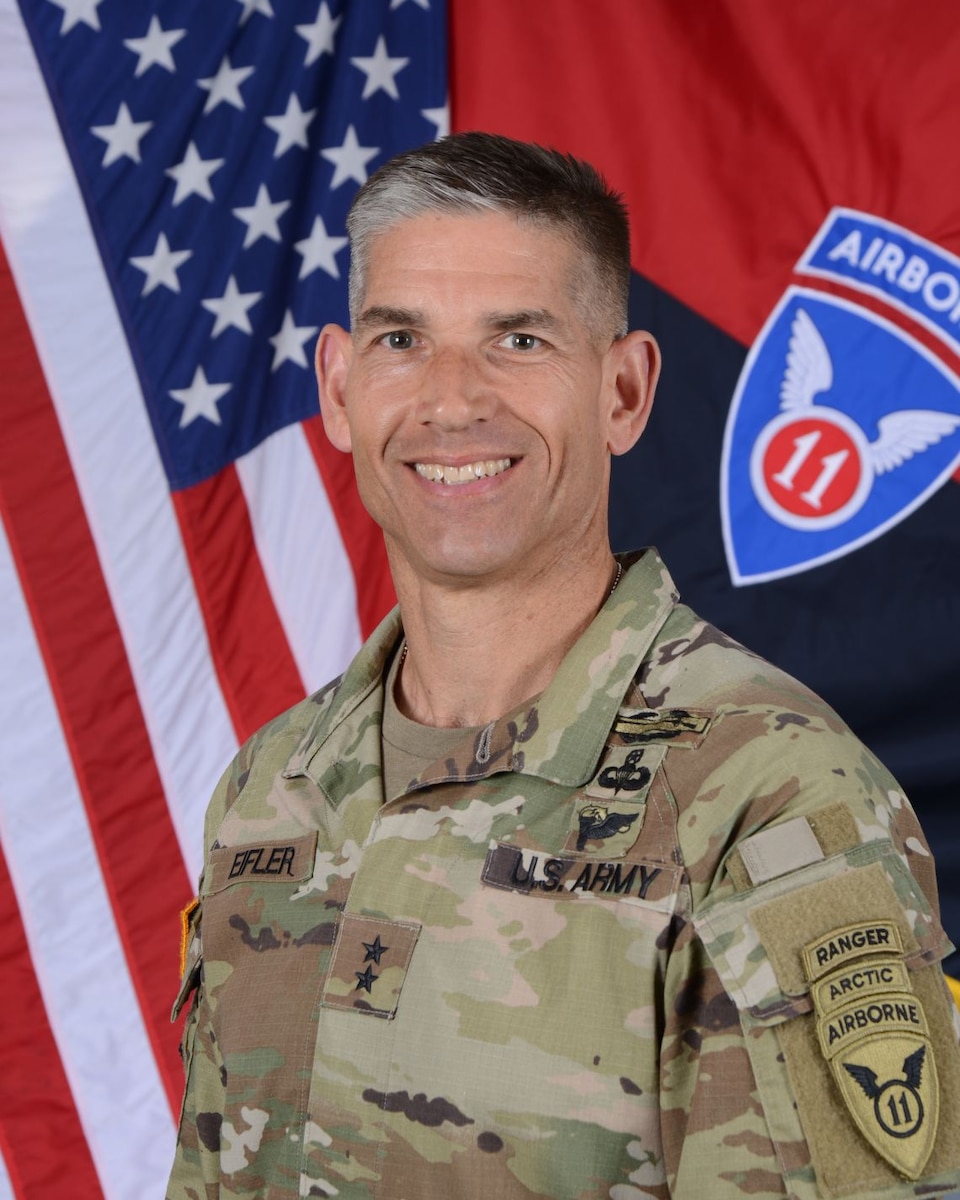 An official photo pf Maj. Gen. Brian Eifler