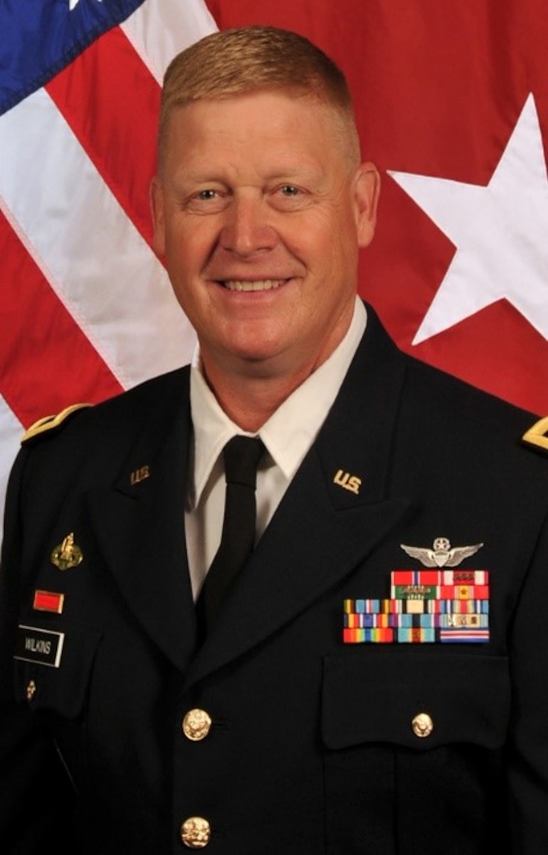 An official photo of Brig. Gen. James Wilkins