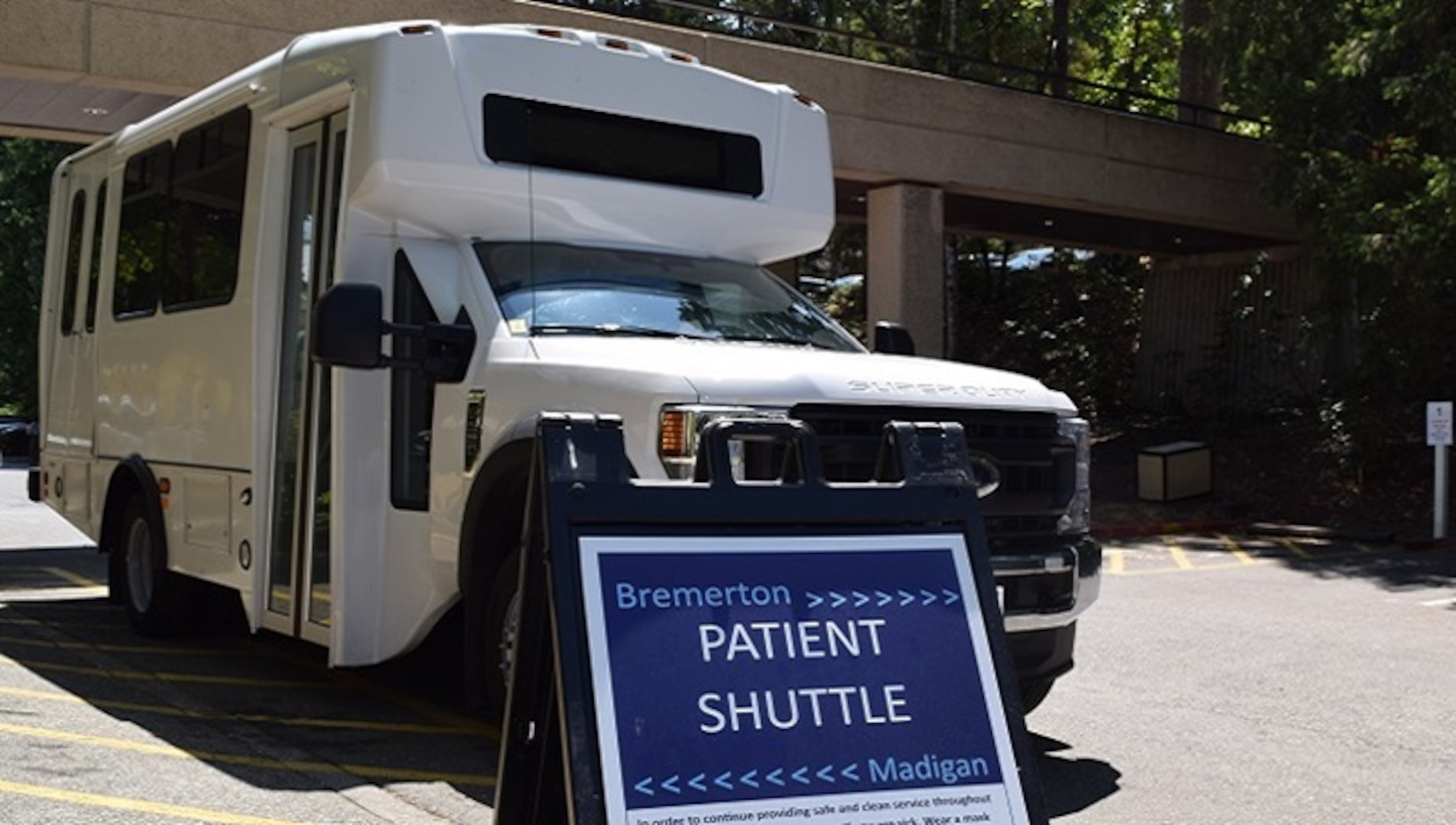 The Madigan-Bremerton Patient Shuttle will not be running on Monday, 3 July 2023. Thank you and we apologize for any inconvenience this may cause