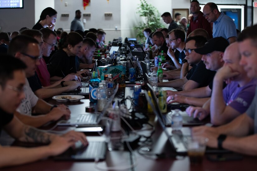 Cybershield participants compete amongst their peers in NetWars Competition at the Professional Educational Center, Little Rock, Ark. June 9, 2023.