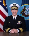 Naval Magazine Indian Island Commanding Officer Cmdr. Todd Galvin official portrait