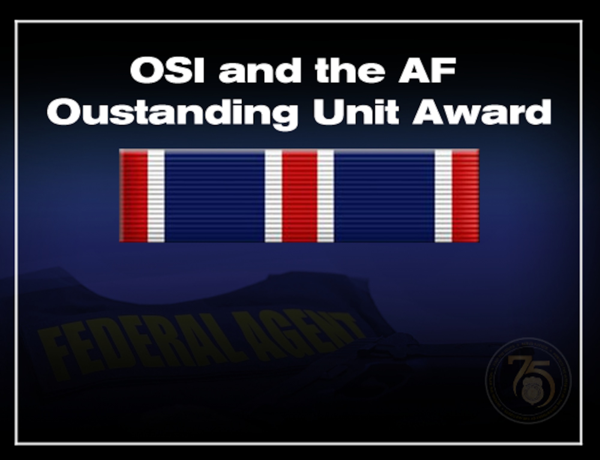 The Air and Space Outstanding Unit Award Ribbon, formerly the Air Force Outstanding Unit Award.