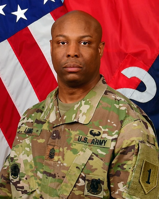 CSM Deondre L. Long > 1st Infantry Division > Leadership Display