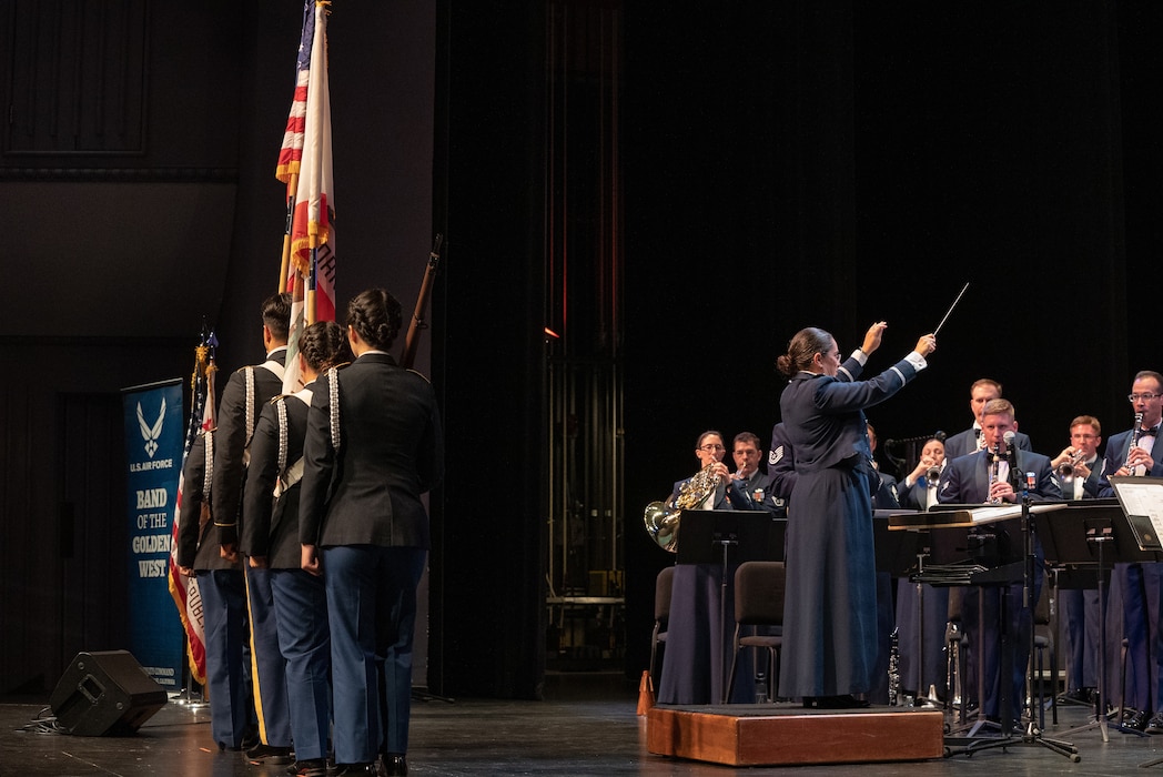 Concert Band Performs on Armed Services Day