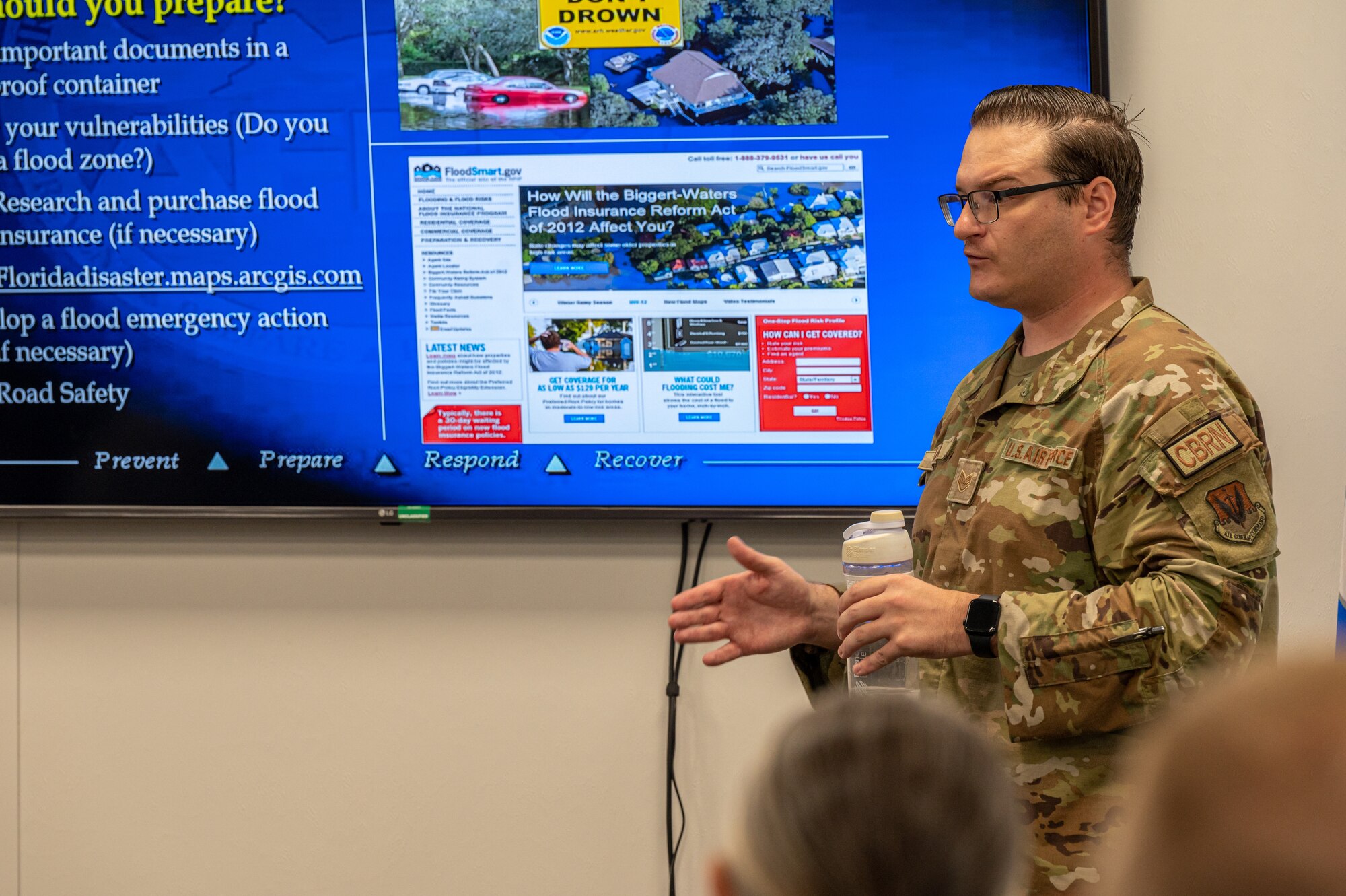 Airmen working