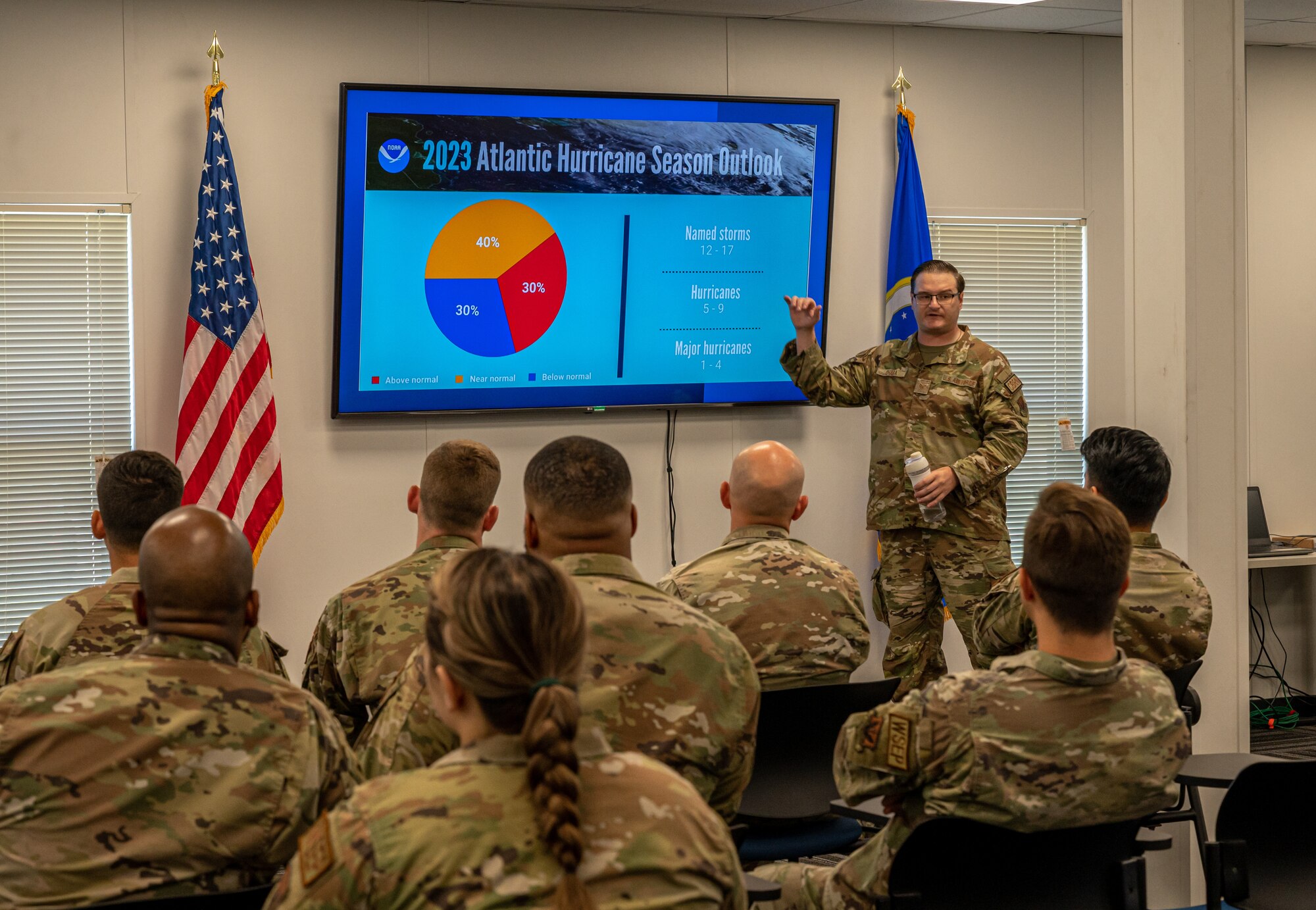 Airmen working