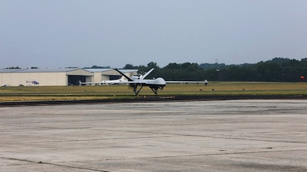 On June 7, 2023, an MQ-9 Reaper landed in Tennessee for the first time. Using a new system for the MQ-9 called “Satellite Launch and Recovery” and with a 118th Wing Tennessee Air National Guard pilot and sensor operator sitting at Berry Field Air National Guard Base, the plane flew from California to Smyrna Airport.