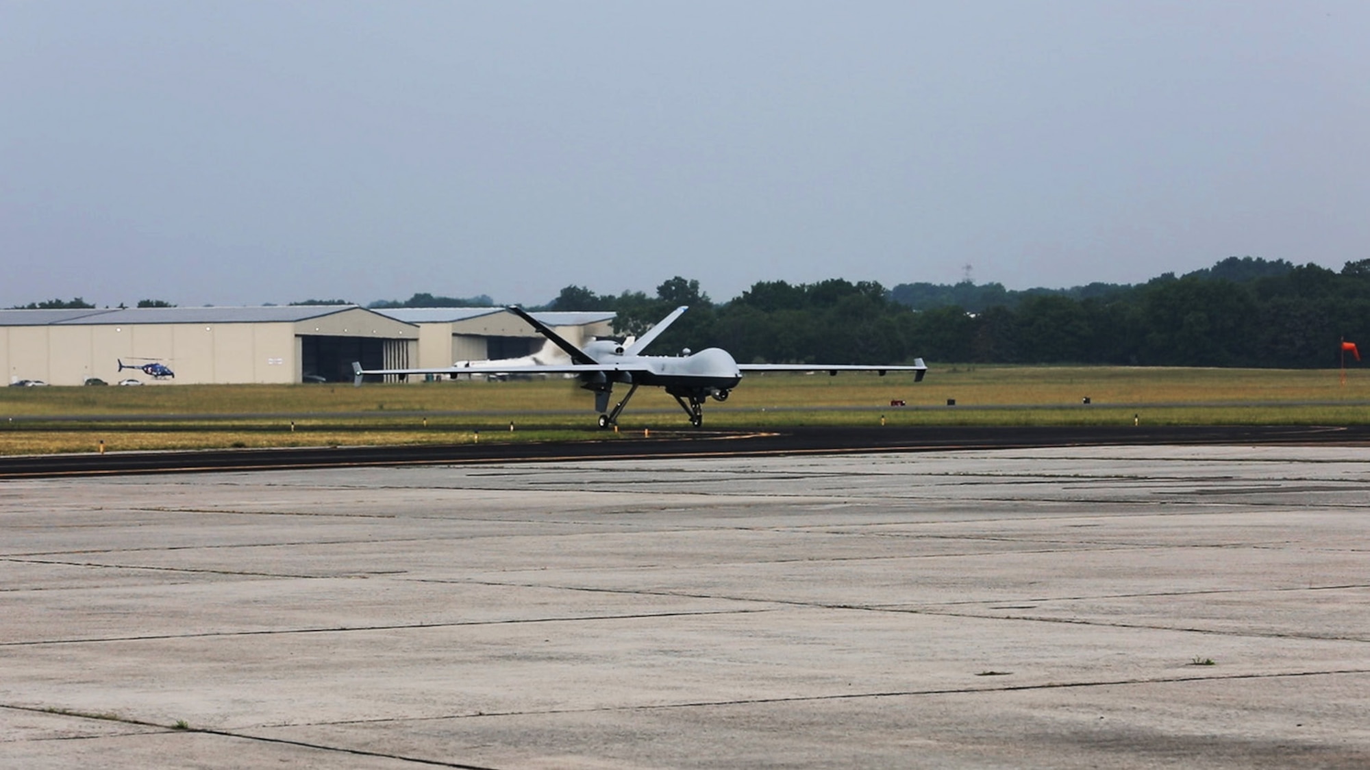 On June 7, 2023, an MQ-9 Reaper landed in Tennessee for the first time. Using a new system for the MQ-9 called “Satellite Launch and Recovery” and with a 118th Wing Tennessee Air National Guard pilot and sensor operator sitting at Berry Field Air National Guard Base, the plane flew from California to Smyrna Airport.