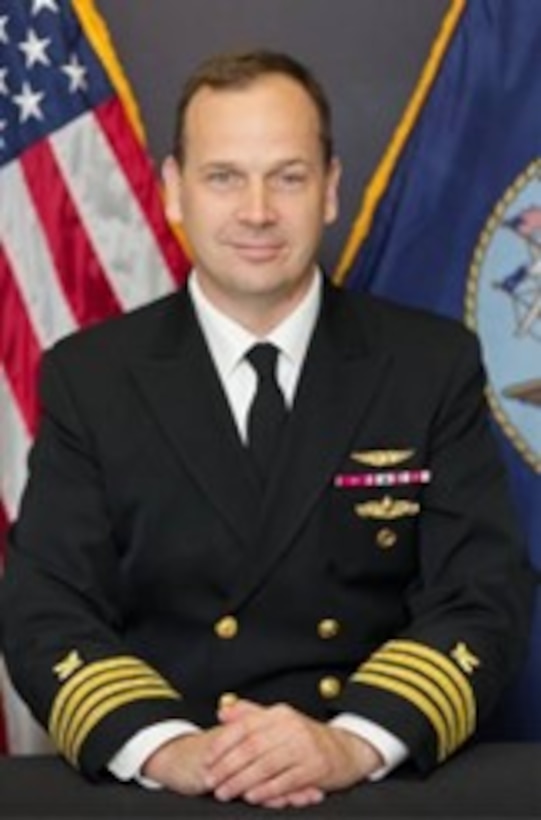 A portrait of U.S. Navy Captain Brian Anderson