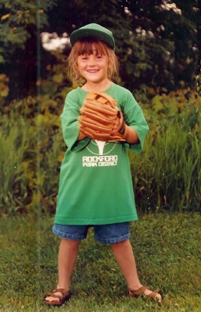 Mary Joan “MJ” Patten’s love of softball began when she was five years old, playing T-ball for the Rockford, Illinois, Park District. On July 18, Patten will report to Fort Sill, Oklahoma, to compete in the All-Army Women’s Softball training camp. (Photo provided by Sgt. 1st Class Mary Joan “MJ” Patten)