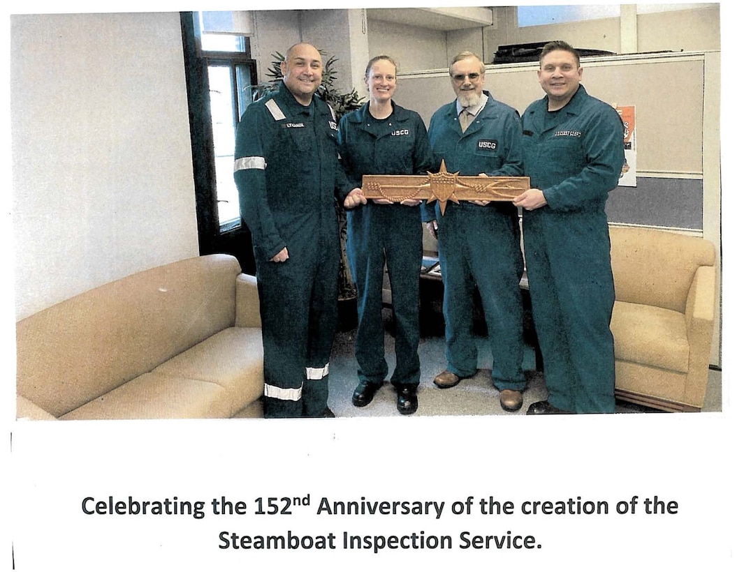 PAC-544 Commemorates the 152nd Anniversary of the Creation of the Steamboat Inspection Service: