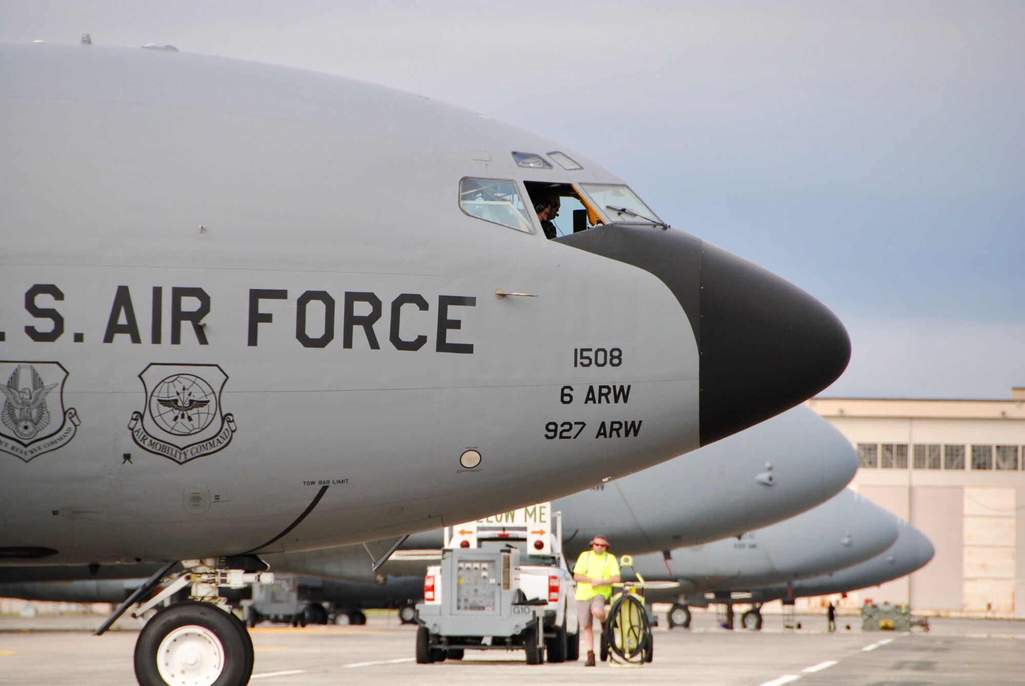 KC-135R Stratotankers dropped by overnight