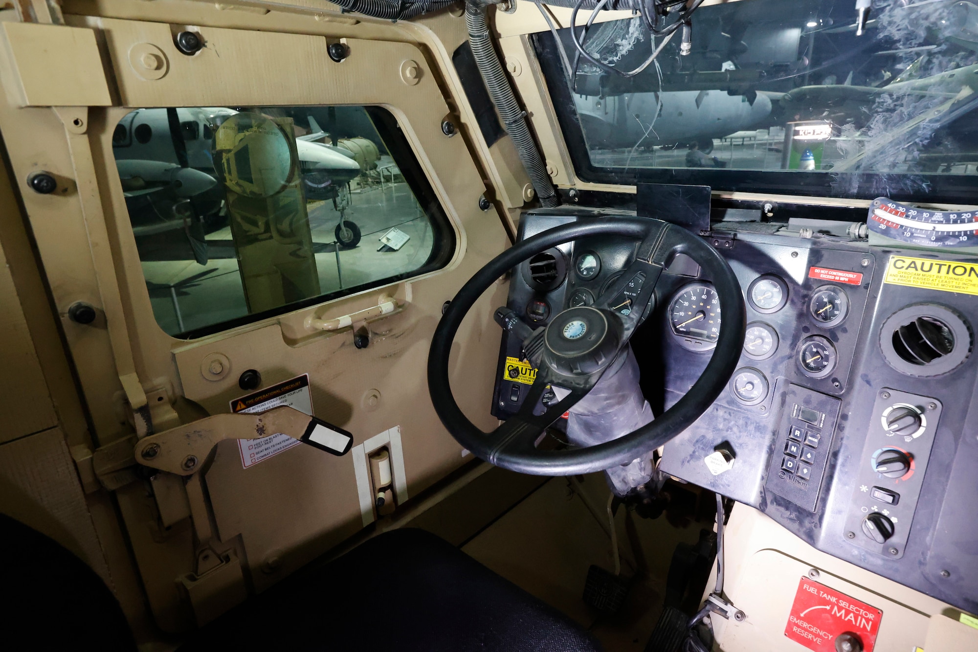 Interior views of the Cougar CAT II A1 MRAP