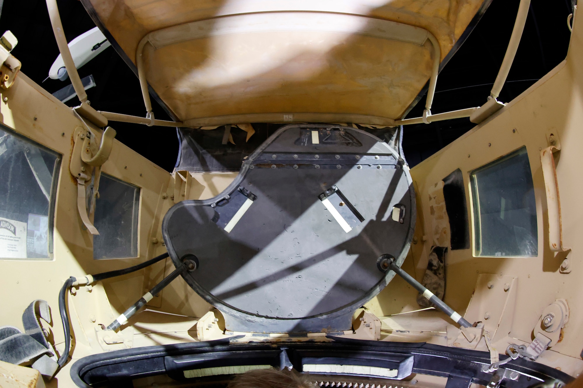 Interior views of the Cougar CAT II A1 MRAP