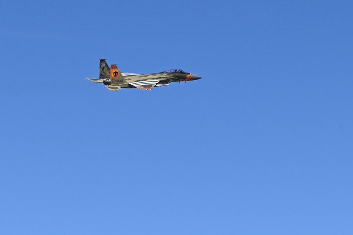 F-15 flying