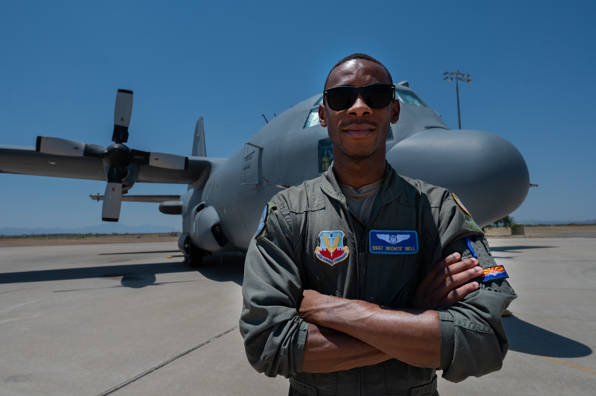 A photo of an Airman posing.