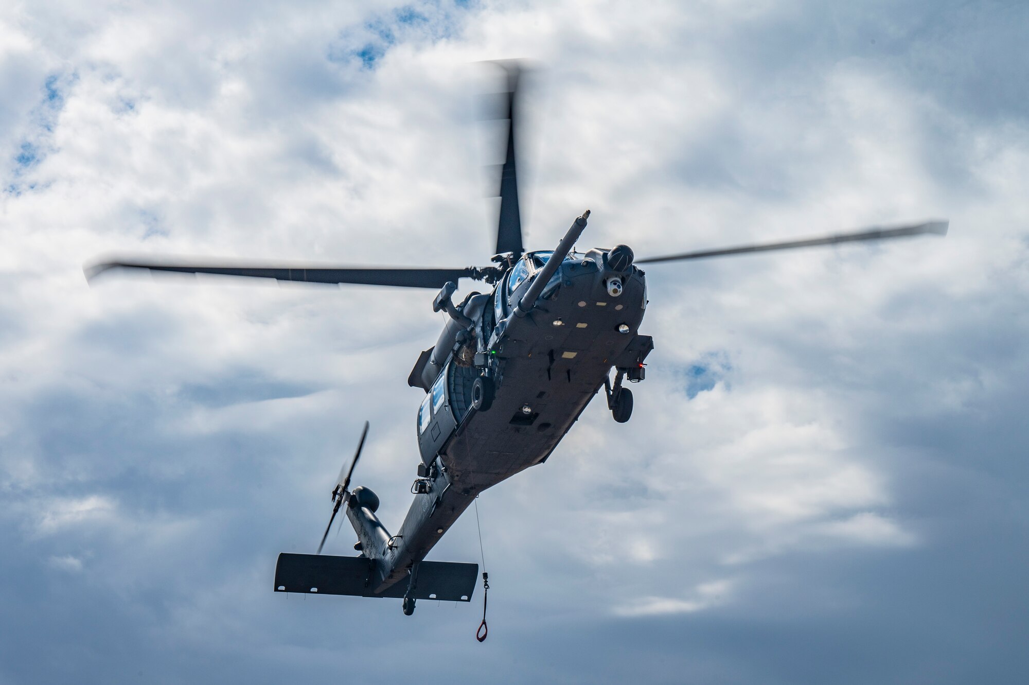 An aircraft flying