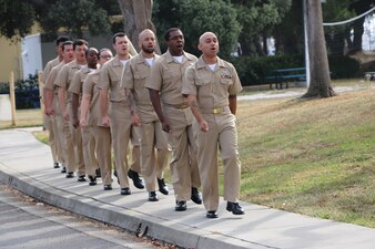 Ten petty officers 1st class assigned to Information Warfare Training Command San Diego (IWTC SD) were pinned as chief petty officers during a ceremony held on November 19, 2021.