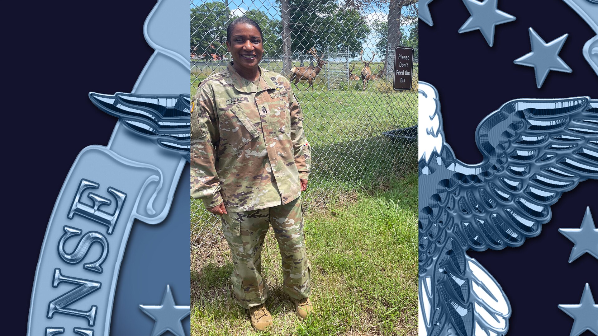 DLA SEL visits DSCR, seeing the world famous Bellwood Elk for herself.