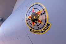 The aircraft was retired from the 64th Aggressor Squadron and repainted to resemble the Red Eagles of the 4477th Test and Evaluation Flight’s adversarial training aircraft designed to prepare U.S. pilots for fighting soviet aircraft.