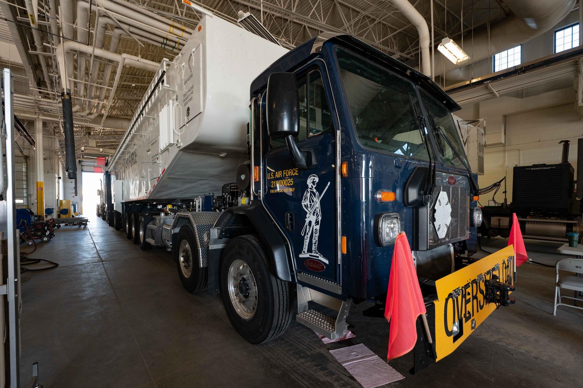 The Transporter Erector Replacement System arrived to the 90th Missile Wing, F.E. Warren Air Force Base, Wyoming, for training and use on June 21, 2023. The TERP is replacing the legacy transporter erector for the modernization of the wing and in preparation for Sentinel. (U.S. Air Force photo by Senior Airman Sarah Post)