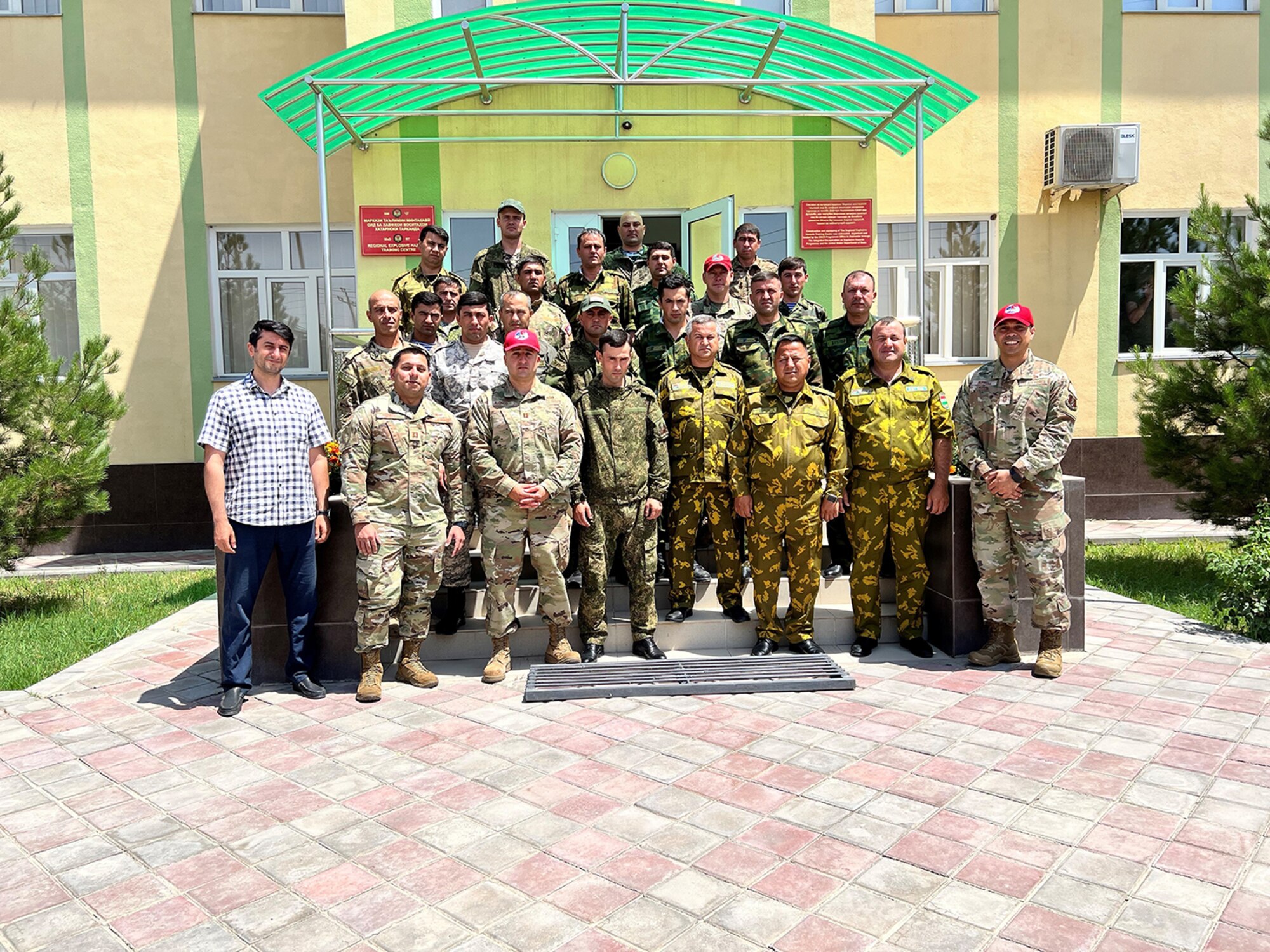 Virginia National Guard Airmen assigned to the Virginia Beach-based 203rd Rapid Engineer Deployable Heavy Operational Repair Squadron Engineers, 192nd Wing, conducted an engineer exchange with the Republic of Tajikistan June 5-9, 2023, at the Regional Explosive Hazards Training Center in Dushanbe, Tajikistan. Virginia and Tajikistan are partners in the State Partnership Program.