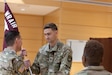 Maj. Shanee E. Allen relinquished command to Capt. John R. Resch, during the ceremony which was presided by Col. Chad Koenig, WRAIR’s commander.