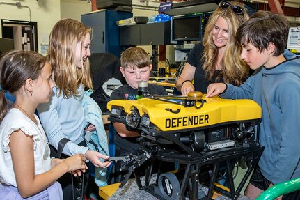 NUWC Division Newport’s Bring a Child to Work Day engages kids in STEM careers, Navy traditions