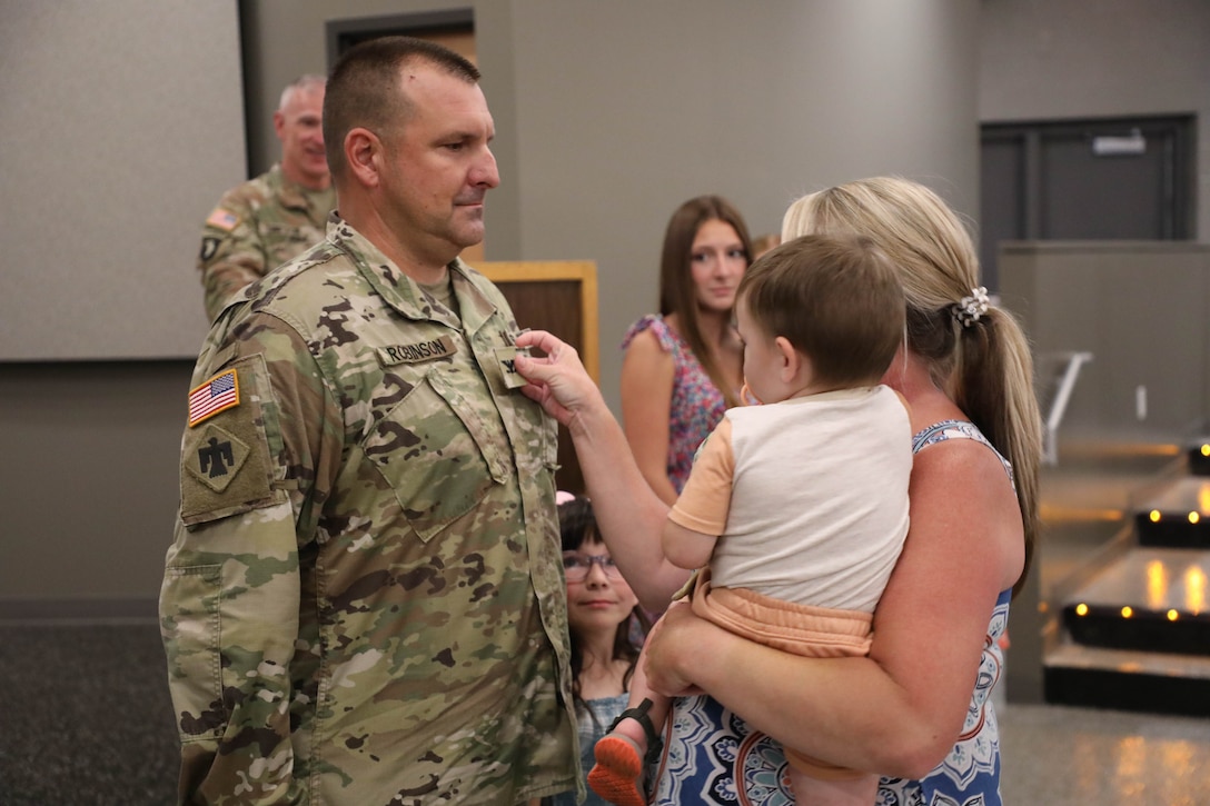 Robinson is the director of logistics for the Kentucky National Guard on the full-time side and is the commander of the 238th Regional Training Institute on the M-DAY (traditional Soldier) side.