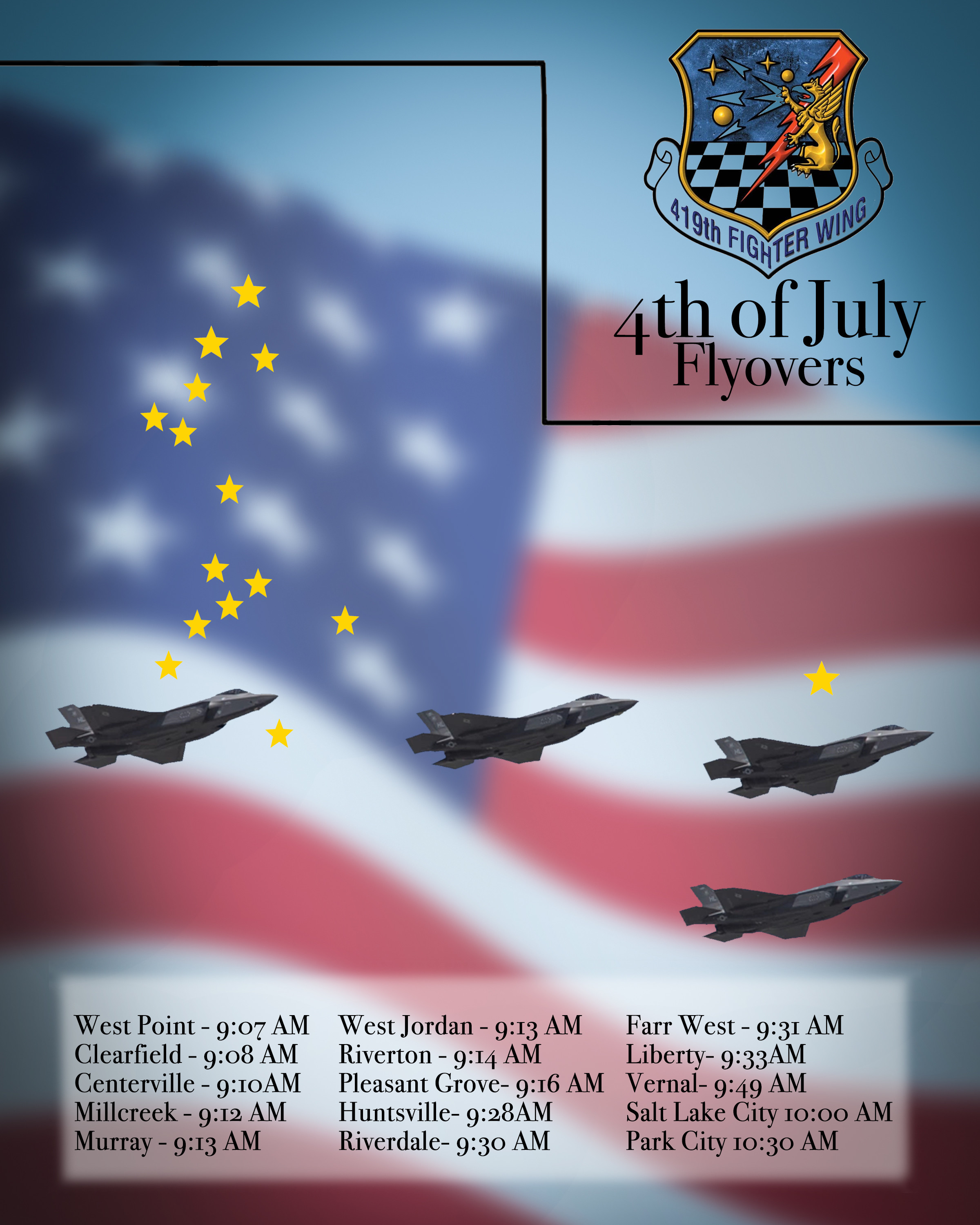 419th Fighter Wing to fly F 35s over Utah on July 4 419th Fighter Wing News