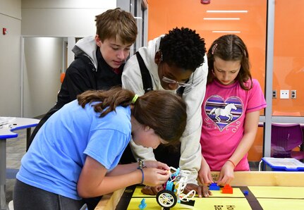 IMAGE: A student participates in the 2023 STEM Summer Academy at King George Middle School, June. 22.