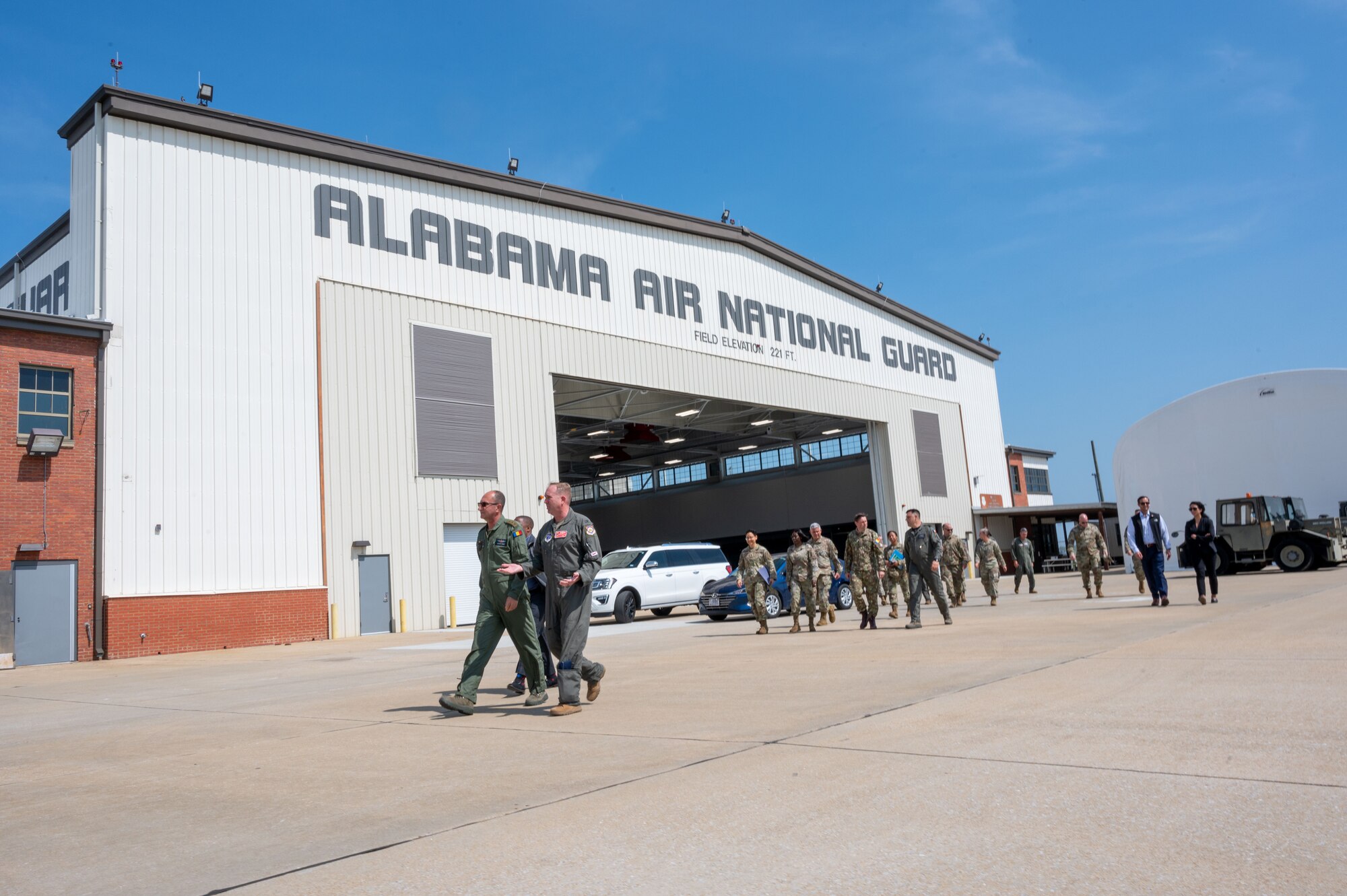 The 187th Fighter Wing has hosted a State Partnership program with the Romanian Air Force since 1993. The two air forces fly F-16 missions together at Dannelly Field. The 187th is scheduled to transition from F-16s to F-35s, and the wing also provided an F-35 conversion tour for Pană the Romanian delegation.