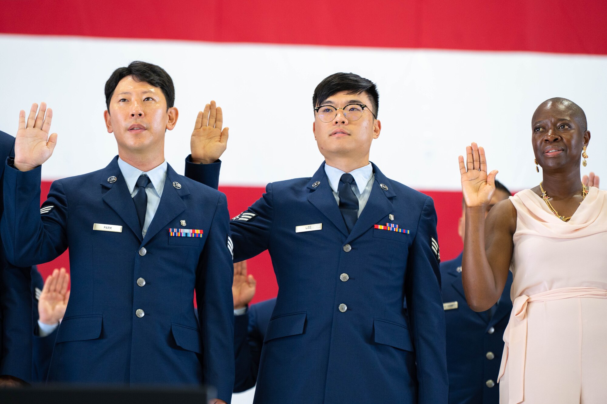 Naturalization Ceremony in Hangar 1
