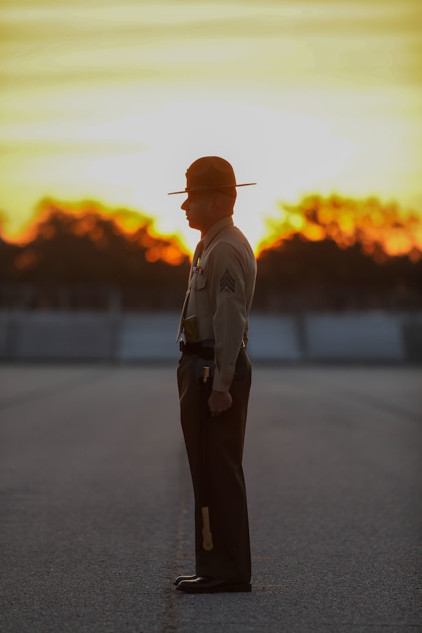 Recruits from Hotel Company, 2nd Recruit Training Battalion, participate in the initial drill inspection on Marine Corps Recruit Depot Parris Island, S.C., Feb. 20, 2023.

Initial Drill is the first marker of the recruits' discipline and unit cohesion. (U.S. Marine Corps photo by Lance Cpl. Brenna Ritchie)