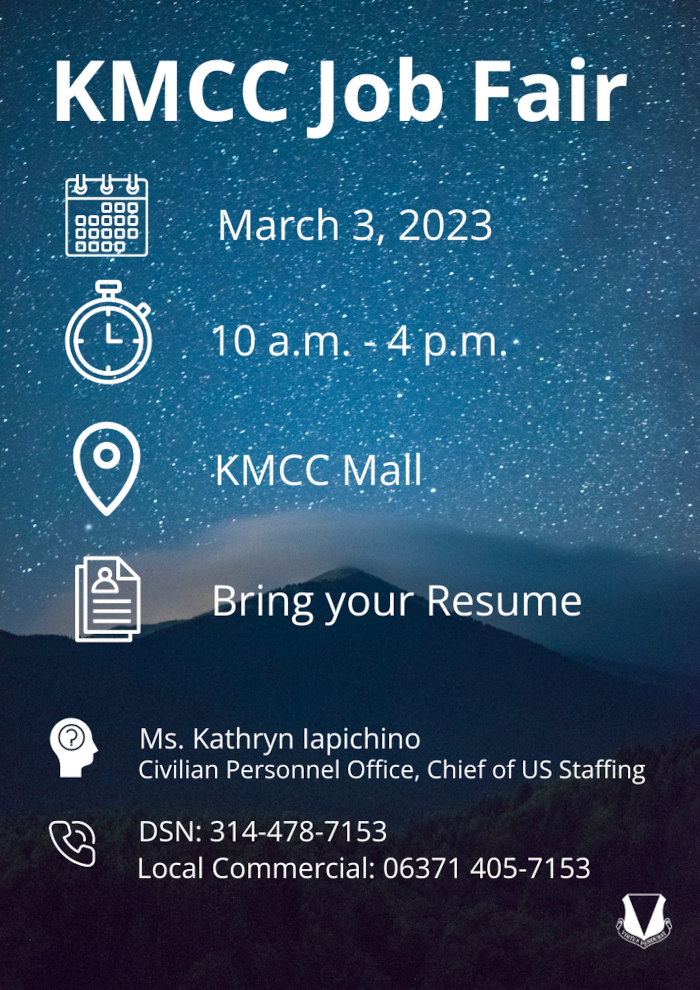 Job Fair hosted at the KMCC March 3, 2023 at 10 a.m. to 4 p.m.
