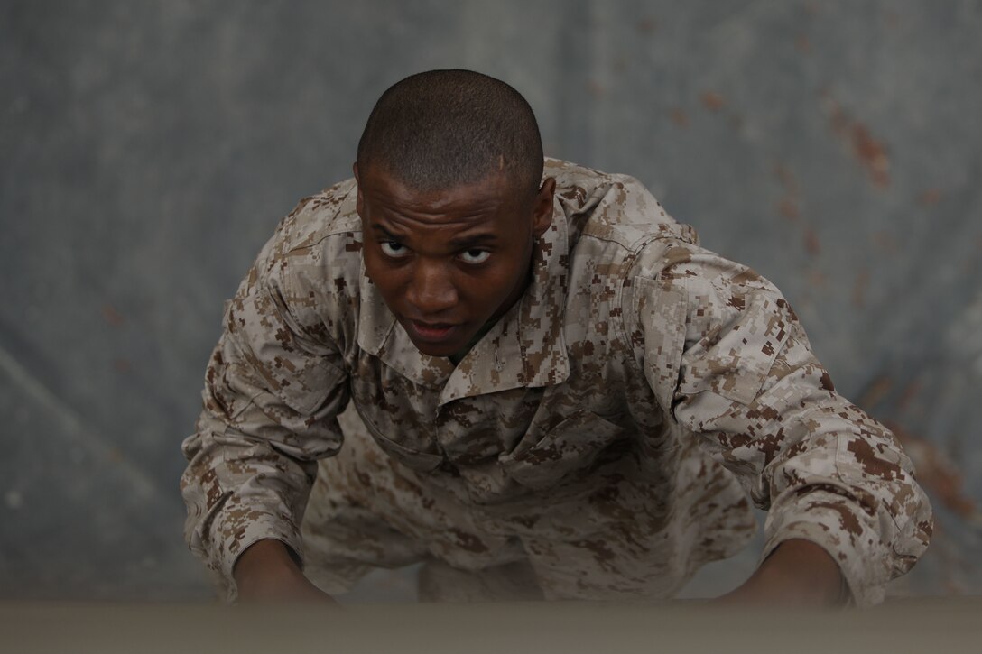 Recruits with Mike Company, 3rd Recruit Training Battalion, navigate the Confidence Course at Marine Corps Recruit Depot Parris Island, S.C., Feb. 21, 2023.

The Confidence Course is composed of various obstacles that both physically and mentally challenge recruits. (U.S. Marine Corps photo by Lance Cpl. Brenna Ritchie)