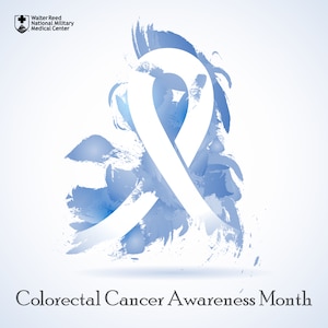 Blue ribbon for Colorectal Cancer Awareness Month