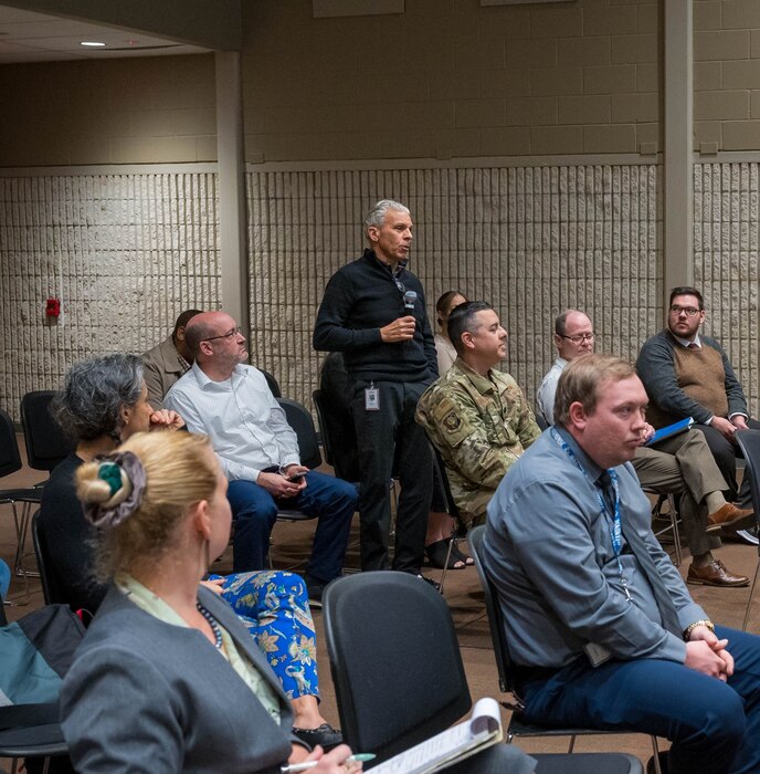 Senior civilian leaders at the Air Force Materiel Command learn more about the command’s missions and engage in person with the dispersed workforce.