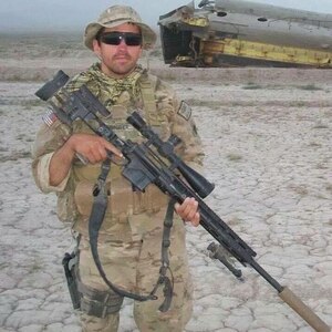 Spc. Chris Horton, a sniper with 1st Battalion, 297th Infantry Regiment, 45th Infantry Brigade Combat Team, Oklahoma Army National Guard, in Paktia, Afghanistan, in 2011. He died in an ambush Sept. 9, 2011.