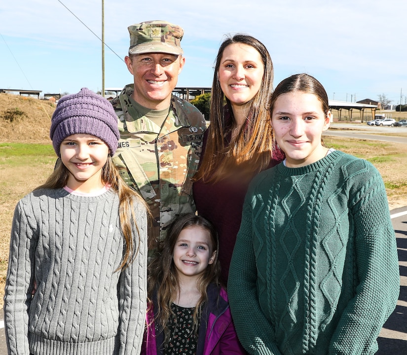 FORT BENNING, Ga-BG Christopher Schneider attends the Airborne school graduation ceremony to support MAJ Shawn Jones and his family, Jan 27, 2023.