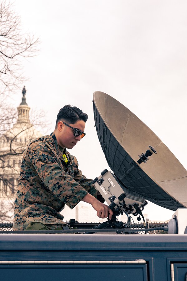 U.S. Marines, Soldiers, and Sailors with the Chemical Biological Incident Response Force (CBIRF) support the State of the Union Address at The Capitol Building in Washington D.C., Feb. 7, 2023. CBIRF’s support consists of coordination with the U.S. Capitol Police and U.S. Secret Service in the event of a chemical, biological, radiological, nuclear, or high-yield explosive incident during the Presidential Address. (U.S. Marine Corps photo by Lance Cpl. Angel G. Ponce)