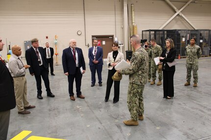 STENNIS SPACE CENTER——Naval Information Forces (NAVIFOR) recently visited Naval Oceanography for a two-day tour of its facilities and familiarization with its current operations, plans and programs, Jan. 24-25.


Ms. Elizabeth Nashold, Deputy Commander, NAVIFOR and CAPT Dave Kuehn, Chief of Staff NAVIFOR attended the visit and tour, engaging Sailors and Civilians for an in-depth look at how the Naval Oceanography enterprise conducts business.