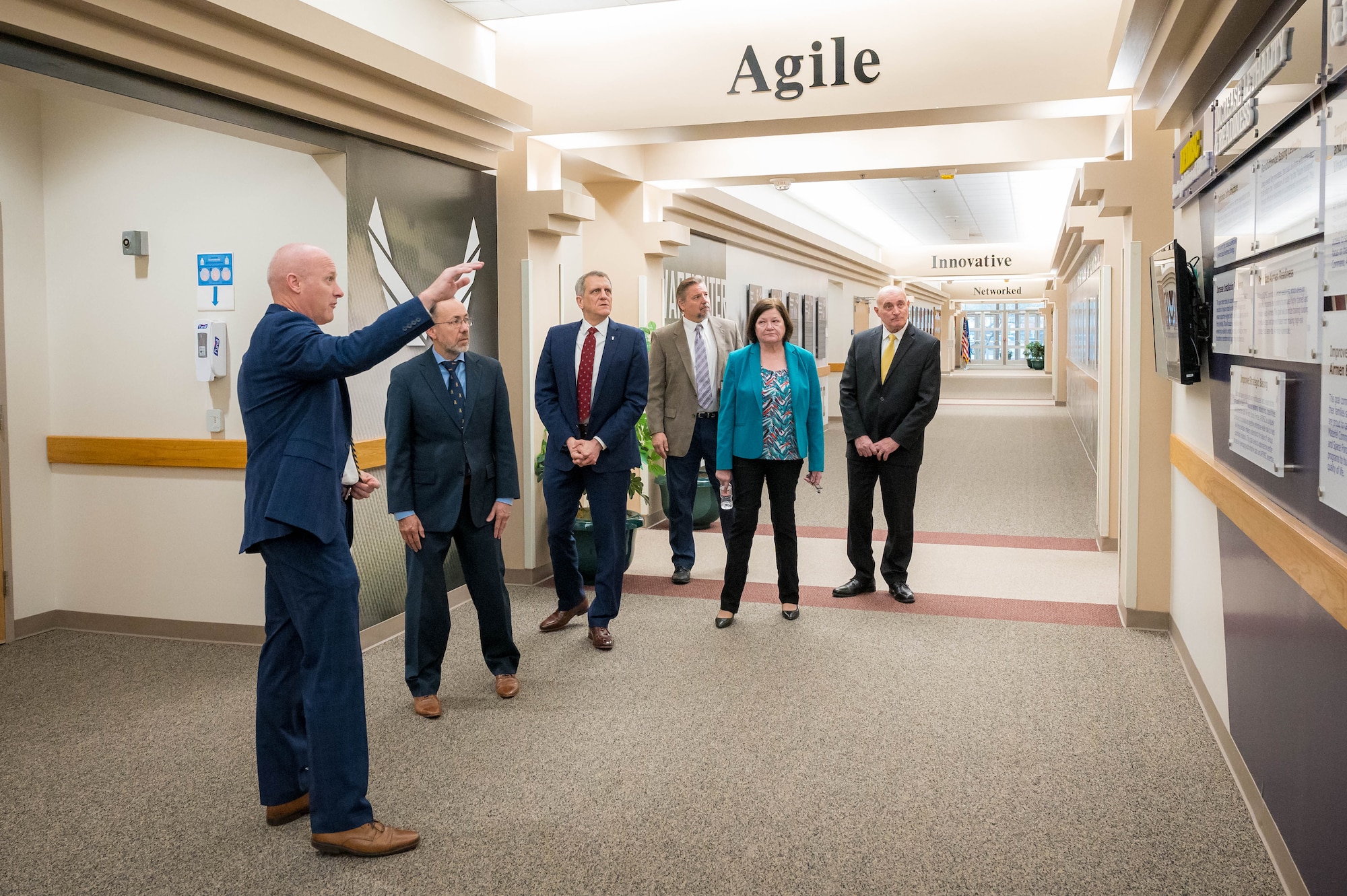Senior civilian leaders at the Air Force Materiel Command learn more about the command’s missions and engage in person with the dispersed workforce.